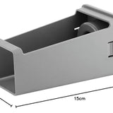 ZWILLING Z-Cut Vierkantreibe 11L x 11B x 26H cm, mit Zwei-Wege-Reibtechnologie, Auffangschale, Edelstahlklinge, 4 Reibeflächen, Kartoffelreibe, Parmesanreibe, Gemüsehobel, spülmaschinengeeignet Grau