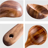 6-teiliges Küchenutensilien-Set aus Holz, antihaftbeschichtet, Kochlöffel, Servierlöffel, Suppenkelle