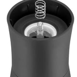 WMF Trend Mühlenset 2tlg, Salz- und Pfeffermühle unbefüllt, Glasbehälter, Keramikmahlwerk, Mühle für Salz und Pfeffer, Gewürze, spülmaschinengeeignet, grau