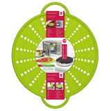 Emsa 514557 Spritzschutz, Ø 26 cm, Silikon, Grün, Smart Kitchen