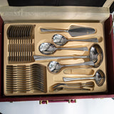 KARL HAUSMANN Besteck Set 12 personen - 72-teilig - Essbesteck Spülmaschinenfest Rostfrei - BesteckSet aus Edelstahl - Koffer - Cutlery set 12 People - Silverware Set - Bestecksets