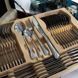 KARL HAUSMANN Besteck Set 12 personen - 72-teilig - Essbesteck Spülmaschinenfest Rostfrei - BesteckSet aus Edelstahl - Koffer - Cutlery set 12 People - Silverware Set - Bestecksets