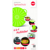 Emsa 514557 Spritzschutz, Ø 26 cm, Silikon, Grün, Smart Kitchen
